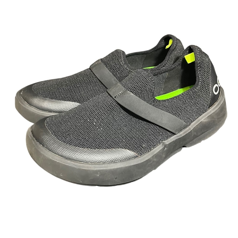 Oofos OOmg Low Shoe Womens 8 Black Mesh Recovery‎ Slip On Sneaker 01-252018-2